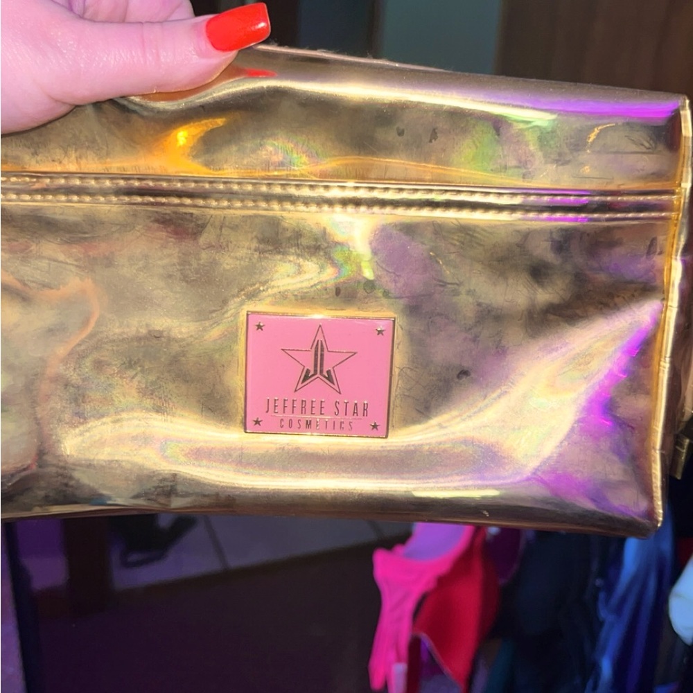 Gold Jeffree ☆ makeup bag!
